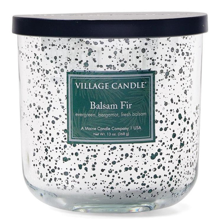 Village Candle: Balsam Fir Mercury Glass Tumbler