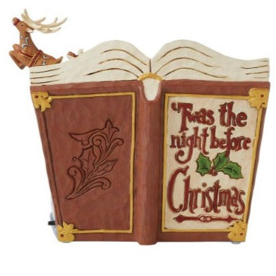 Night Before Christmas Book Figurine