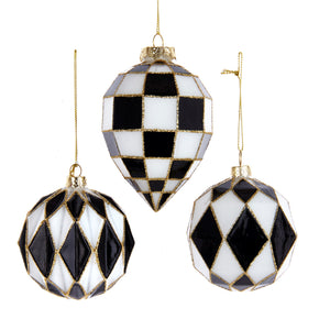 Assorted Black And White Checkered Ball, INDIVIDUALLY SOLD
