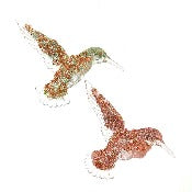 Assorted Glitter Hummingbird Ornament, INDIVIDUALLY SOLD