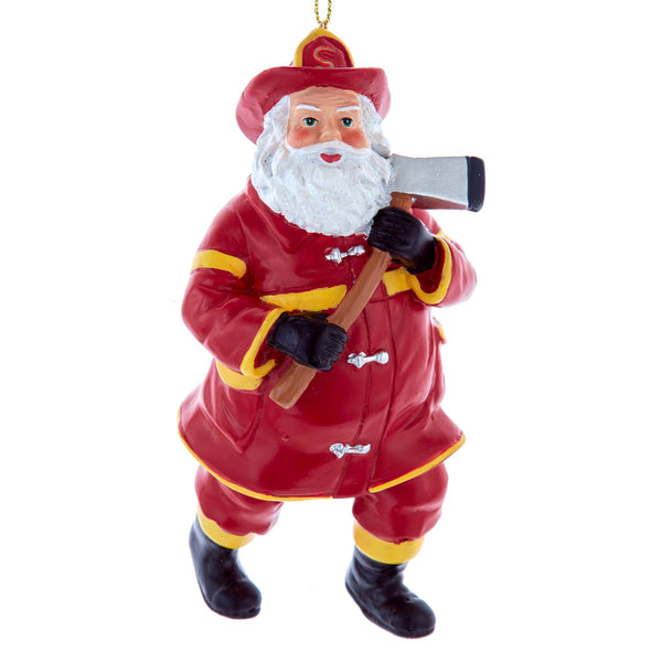 Santa Fireman Ornament