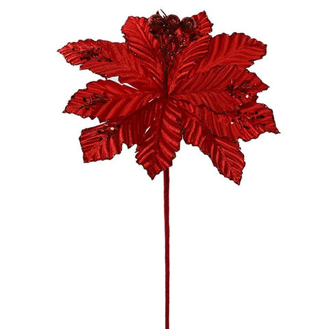 Red Poinsettia Stem
