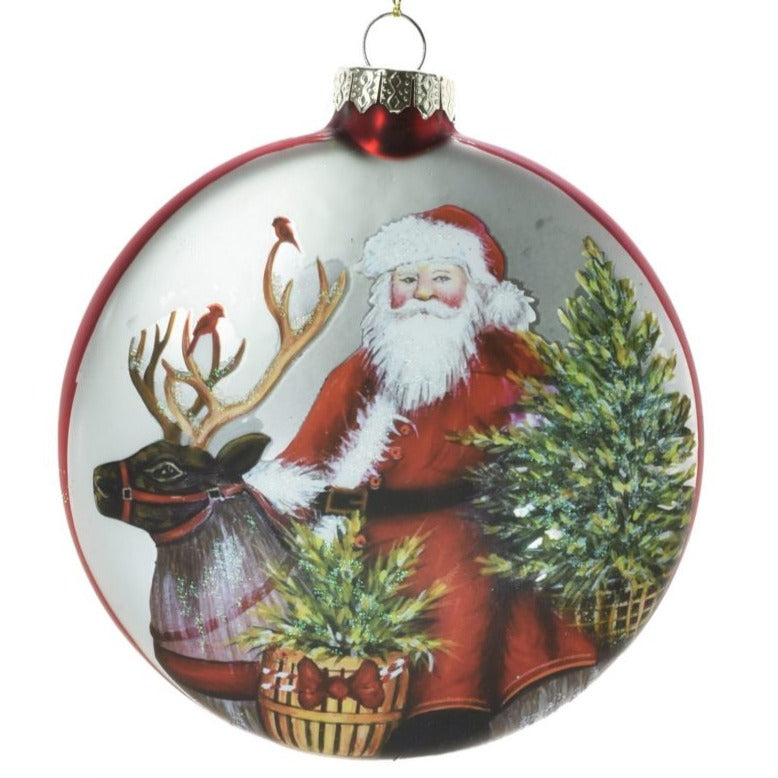 Santa On Reindeer Disk