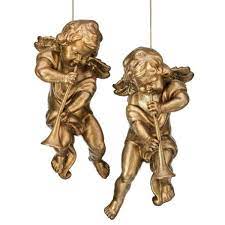 Assorted Cherub With Horn Ornament, INDIVIDUALLY SOLD