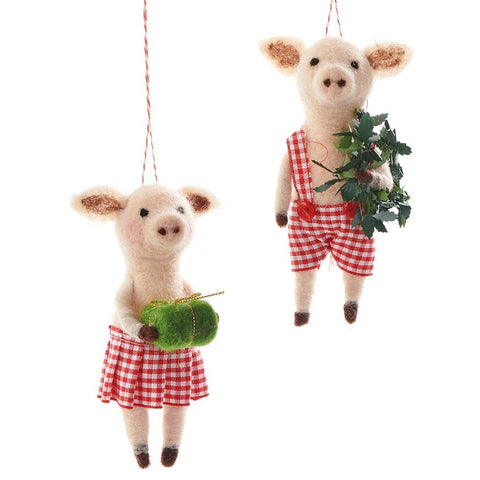 Assorted Pig Ornament, INDIVIDUALLY SOLD