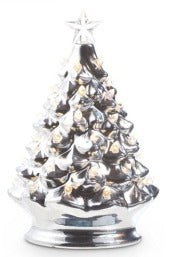 8" Silver Ceramic Tree