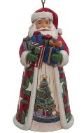 Santa With Gifts Ornament