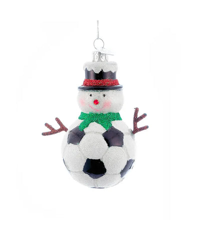 Soccer Snowman Ornament