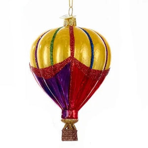 Yellow Hot Air Balloon Ornament