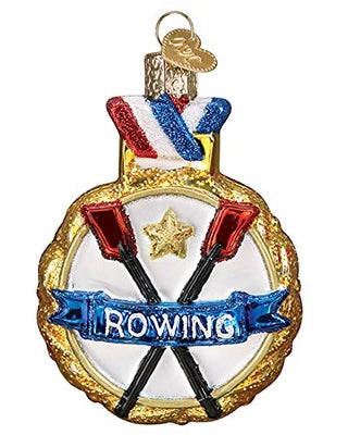 Rowing Medallion Ornament