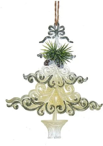 Tree With Pinecone Ornament