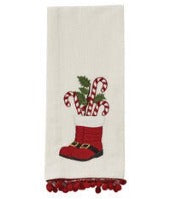Santa's Boots Tea Towel