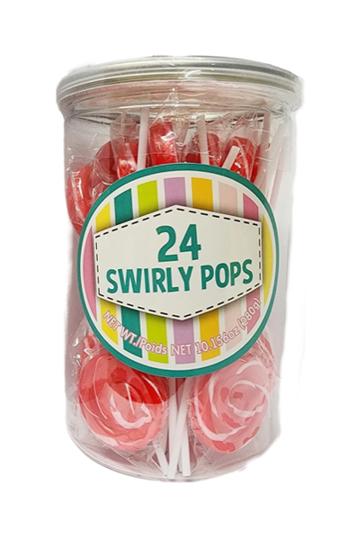 Cherry Swirly Pops