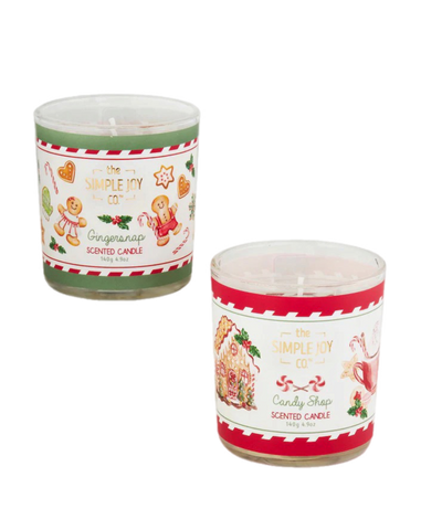 2" X 4" Assorted Holiday Scented Jar Candle, INDIVIDUALLY SOLD