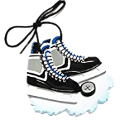 Hockey Skates With Blue Laces Ornament