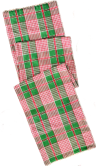 April Cornell Holly Plaid Table Runner