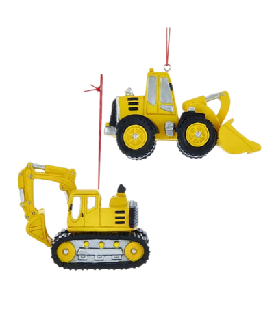 Assorted Construction Truck Ornament, INDIVIDUALLY SOLD