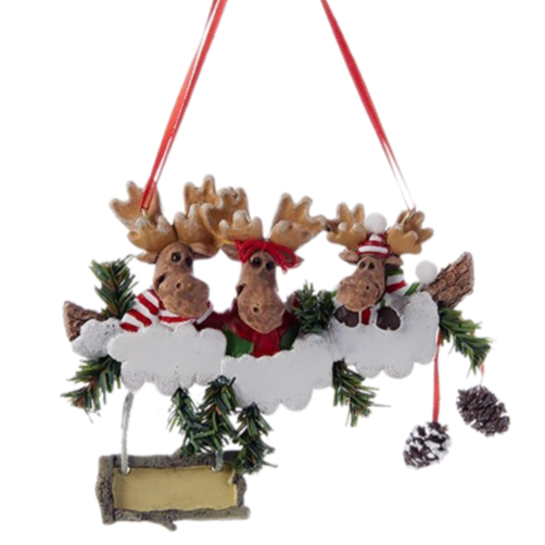 Moose Family Of 3 Ornament