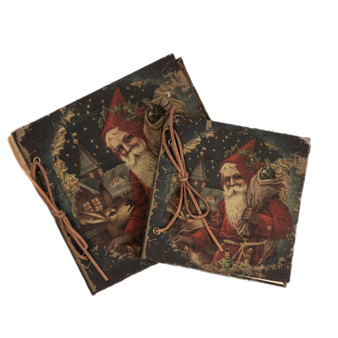 Assorted Santa In Red Coat Paper Book, INDIVIDUALLY SOLD