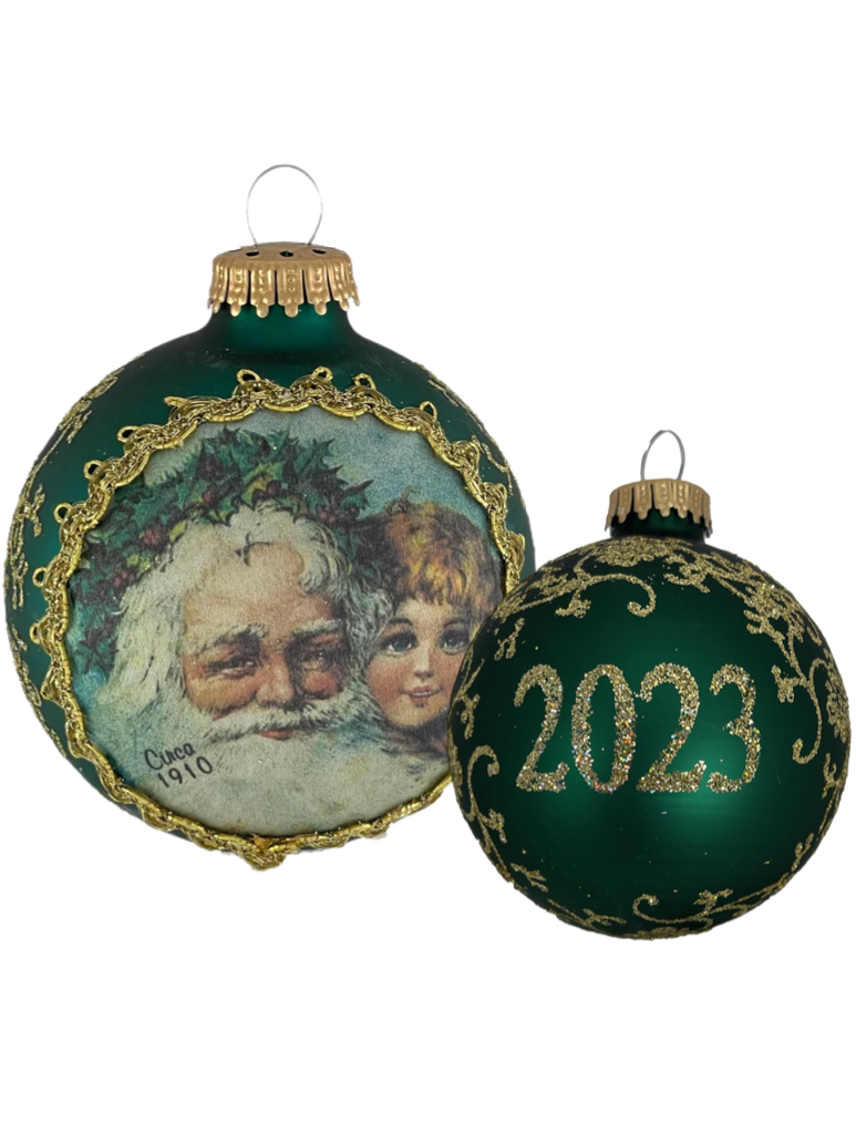 Dated 2023 Santa With Girl Ball