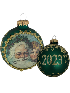Dated 2023 Santa With Girl Ball