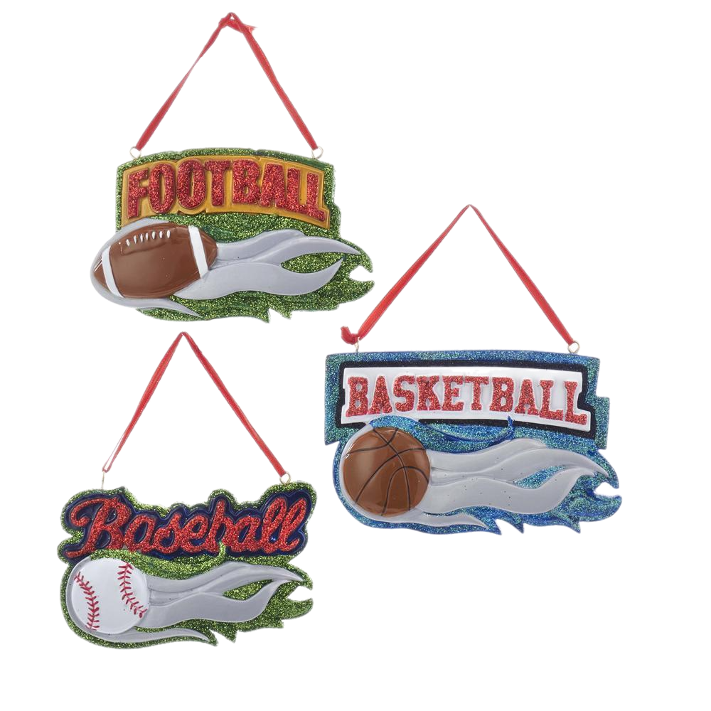 Assorted Sport Ornament, INDIVIDUALLY SOLD