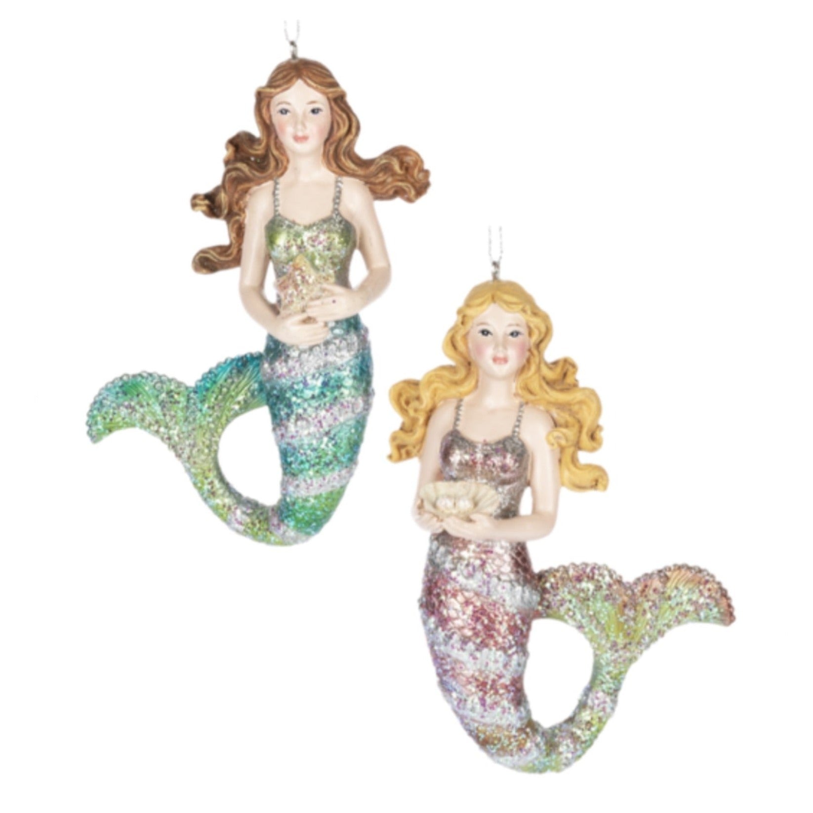 Assorted Mermaid Ornament, INDIVDUALLY SOLD