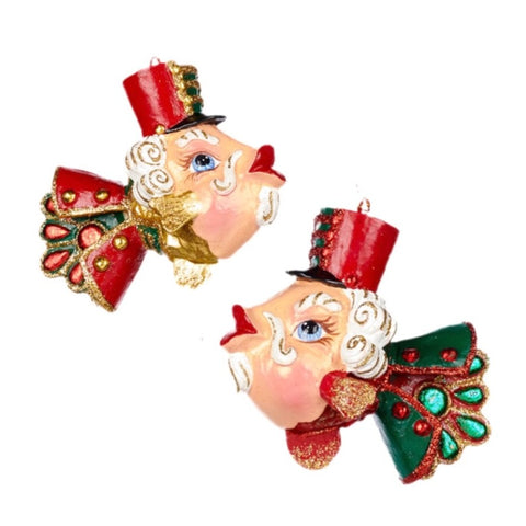 Assorted Nutcracker Fish With Top Hat Ornament, INDIVIDUALLY SOLD
