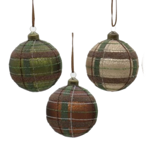 Assorted Plaid Ball, INDIVIDUALLY SOLD
