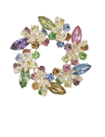 Pastel Wreath Brooch