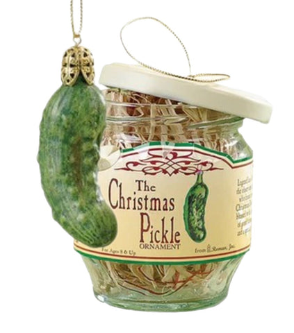 Christmas Pickle In A Jar Ornament