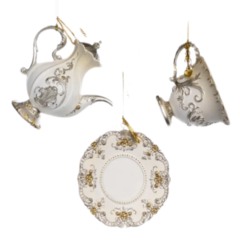 Assorted Tea Accessory Ornament, INDIVIDUALLY SOLD