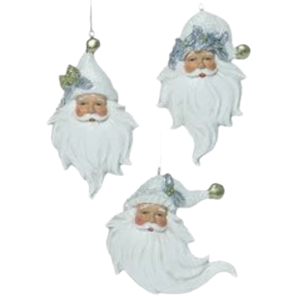 Assorted Santa Face Ornament, INDIVIDUALLY SOLD