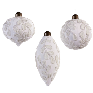 Assorted White Leaf Ball, INDIVIDUALLY SOLD