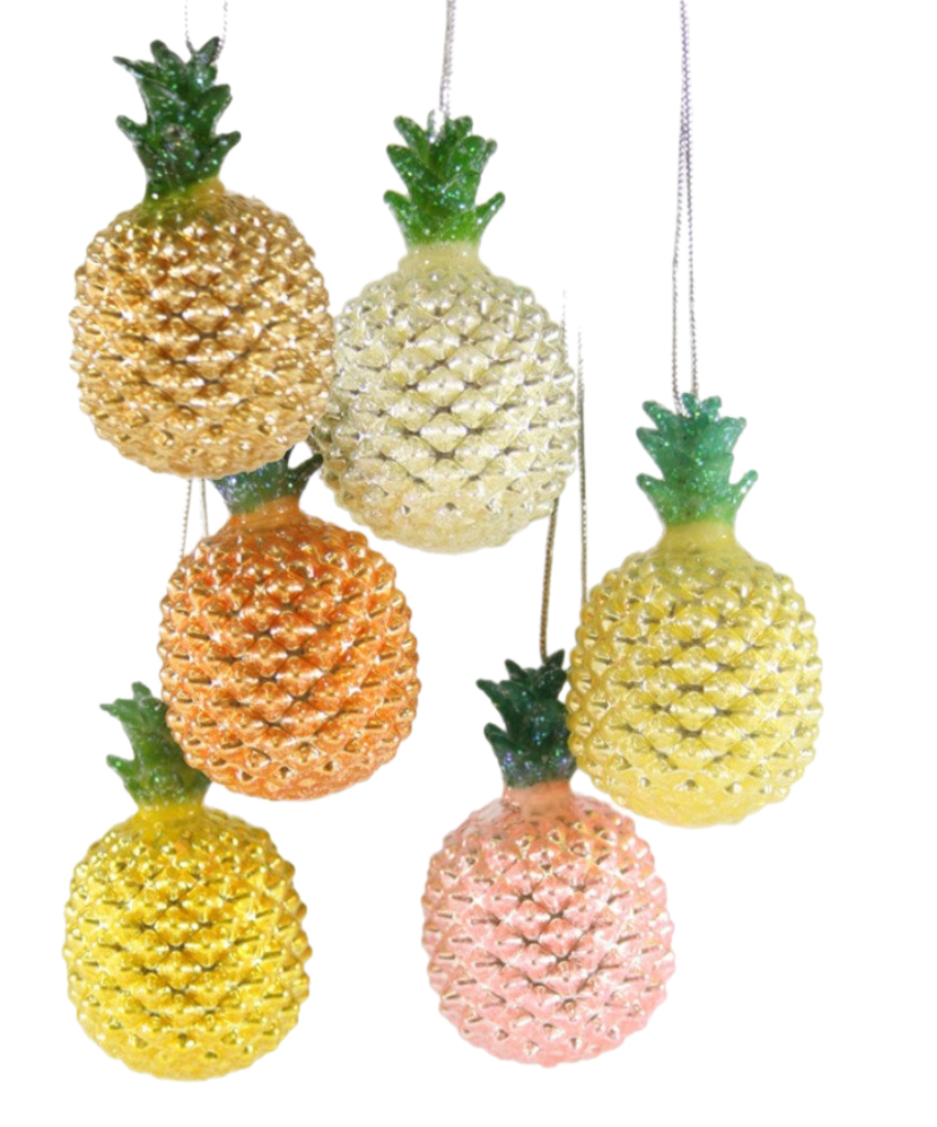 Assorted Mini Pineapple Ornament, INDIVIDUALLY SOLD