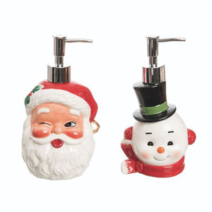Assorted Christmas Soap Dispenser, INDIVIDUALLY SOLD