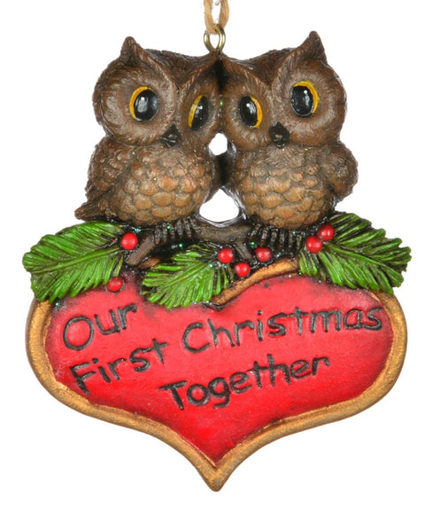 Our First Christmas Together Owls Ornament