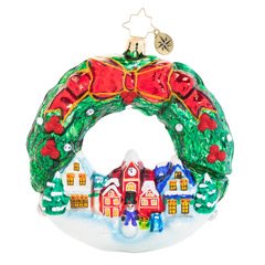 An All-Around Christmas Town! Ornament