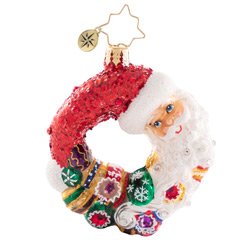 Little Gem: Santa Comes Full Circle Wreath Ornament