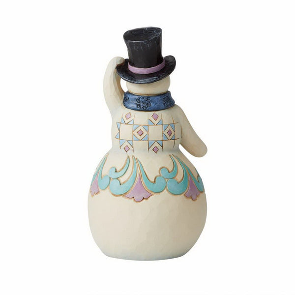 Snowman With Top Hat Figurine