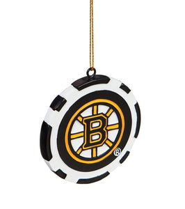 Boston Bruins Poker Chip Ornament