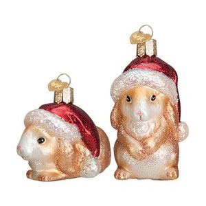 Assorted Christmas Rabbit Ornament, INDIVIDUALLY SOLD
