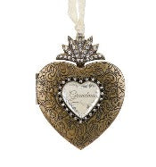 Grandma Heart Locket Ornament