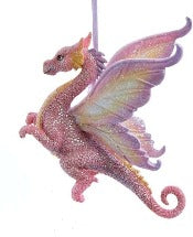 Pink Dragon Ornament