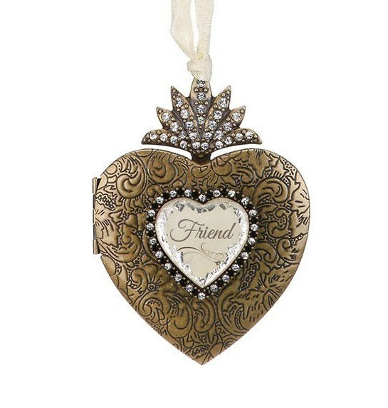 Friend Heart Locket Ornament