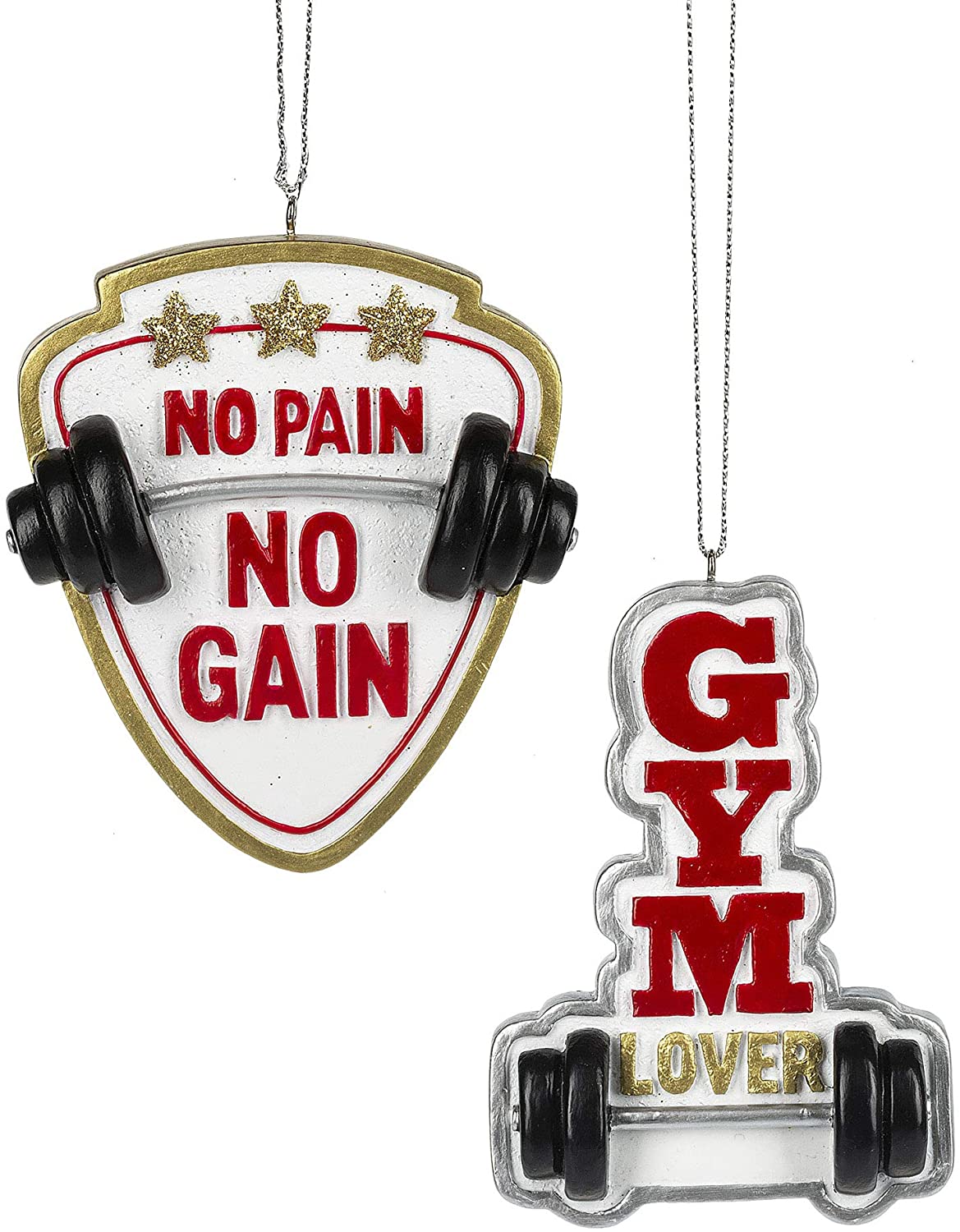 Assorted Weightlifting Ornaments, INDIVIDUALLY SOLD