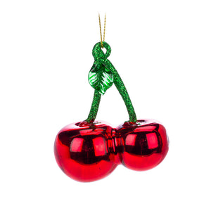 Double Cherry Ornament