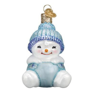 Snow Baby Boy's 1st Christmas Ornament