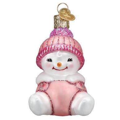 Snow Baby Girl's 1st Christmas Ornament