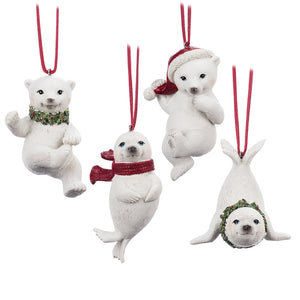 Assorted Arctic Animal Ornament, INDIVIDUALLY SOLD